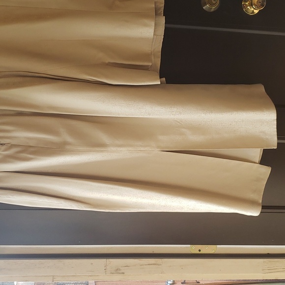 Adriana Papell silk beige Mother of the Bride 2 piece set - Picture 7 of 17